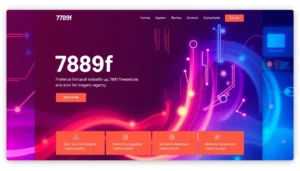 789f website homepage showcasing modern design, digital elements, and user interface for improved browsing experience.