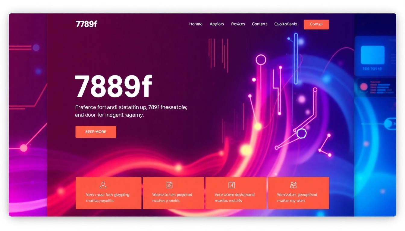 789f website homepage showcasing modern design, digital elements, and user interface for improved browsing experience.