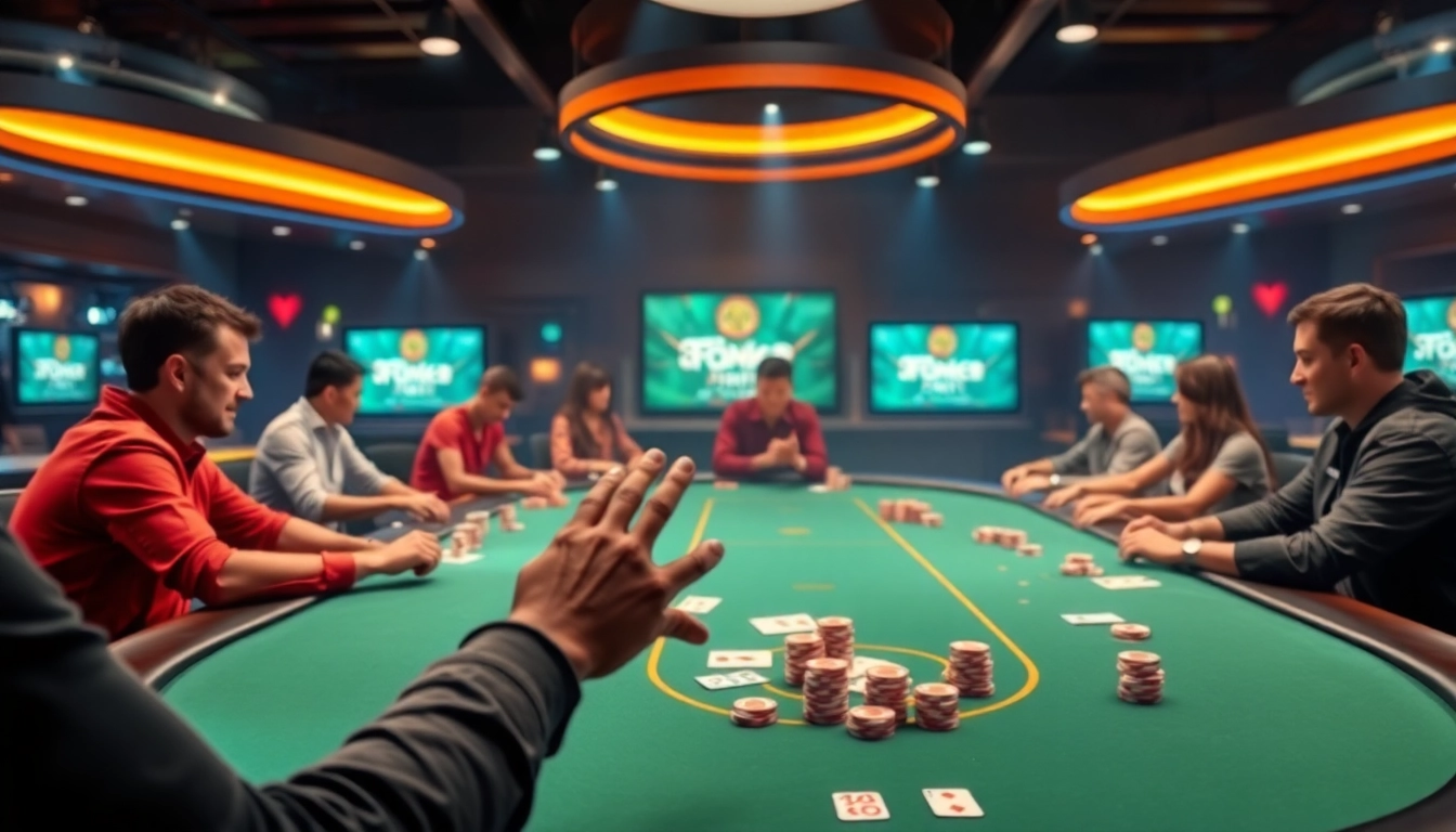 Clubgg poker online gaming platform showcasing lively players, colorful chips, and a user-friendly interface for community engagement and skill growth.