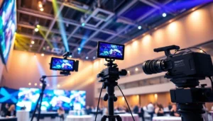 Livestream Technik Köln in action: professional cameras and lighting for seamless event streaming, ensuring high-quality live broadcasts from Cologne.