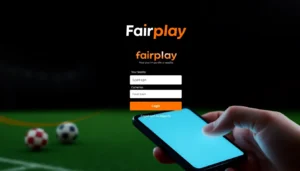 Fairplay login page interface with vibrant colors and user-friendly layout, designed to attract sports bettors in India.