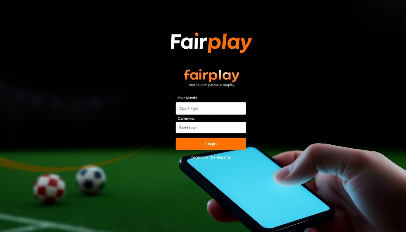 Fairplay login page interface with vibrant colors and user-friendly layout, designed to attract sports bettors in India.