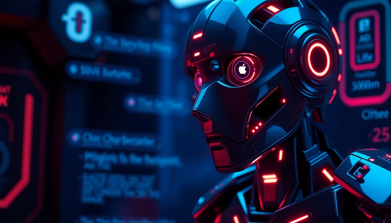 Illustration of a NSFW AI chatbot interface engaging in adult conversations with vibrant neon visuals for 2025 trends.