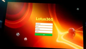 Secure Lotus365 ID login page with sports and casino icons, highlighting seamless online betting access for users.