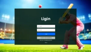 Professional Cricbet99 login screen with cricket imagery and user-friendly interface for online