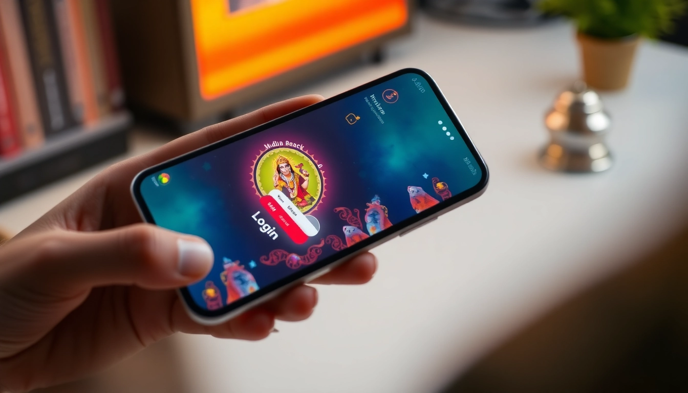 Secure Mahadev book login process on mobile app showing trusted Indian betting platform