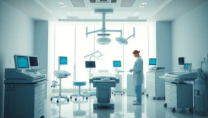 Expert team at clinica infertilita Italia conducting advanced fertility procedures with modern